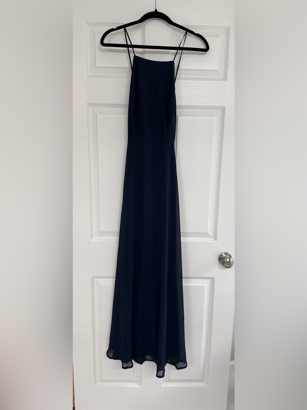 Classic Navy Sleeveless Maxi Dress